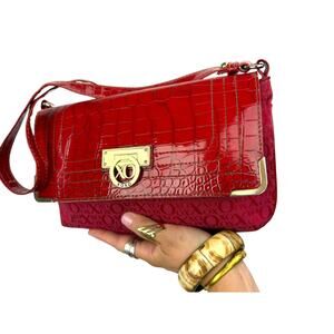 Y2K XOXO red logo small shoulder bag